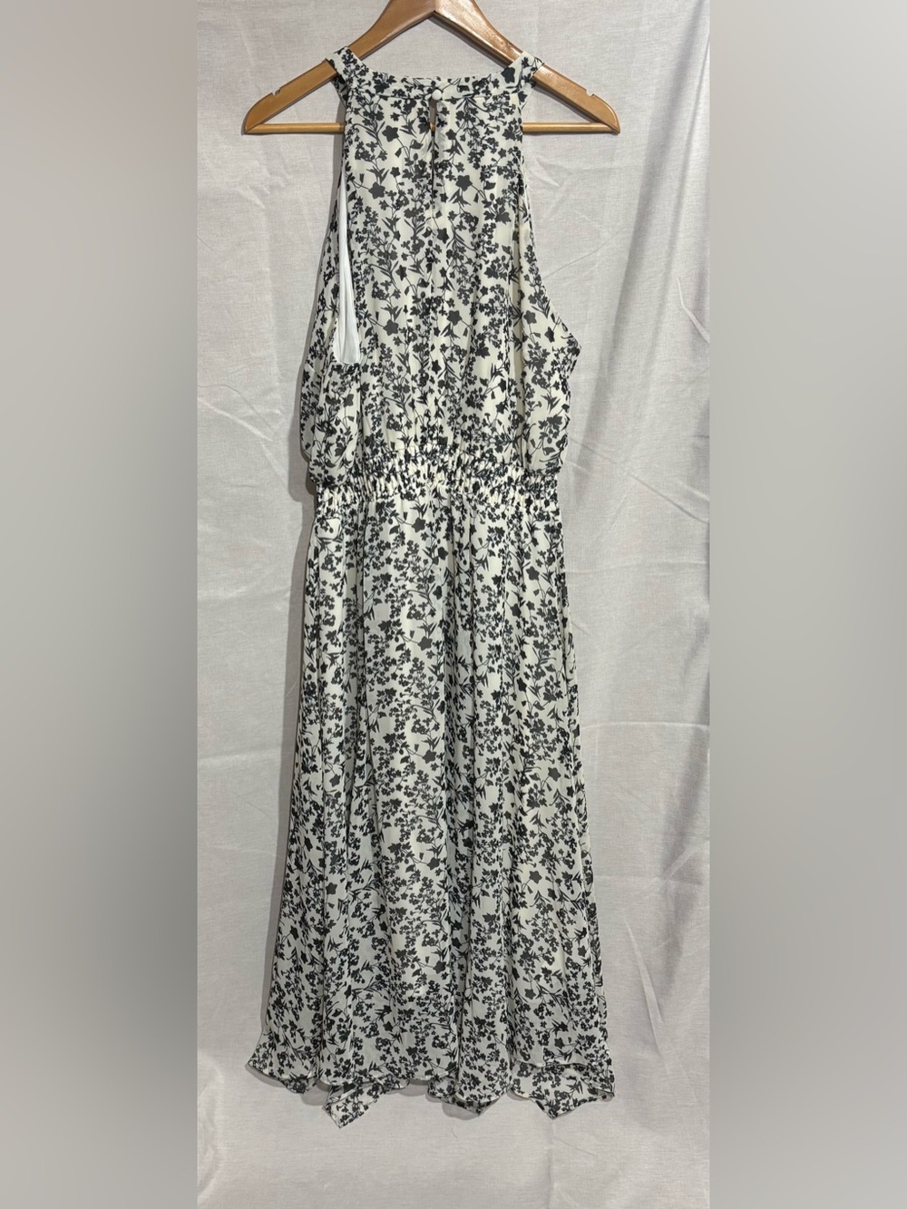 Lane Bryant Floral Halter Handkerchief Dress 18 - Picture 4 of 14